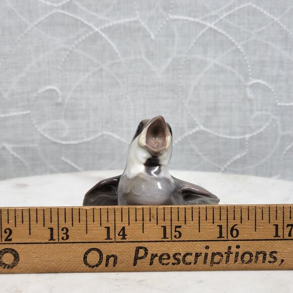 Vtg Bing Grondahl Young Sparrow Porcelain Figurine 1852 Tan Screeching For Food - Picture 11 of 14